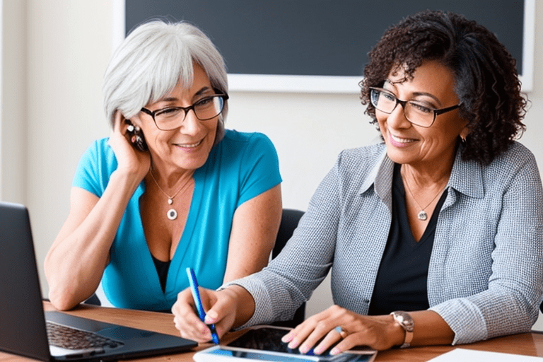 b2b marketer with client