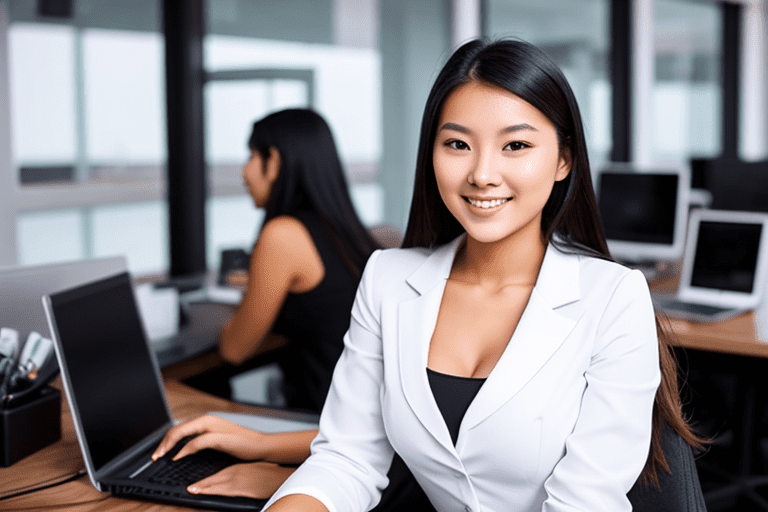 video marketing agency woman employee